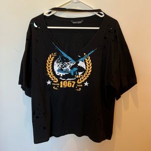 Oversized trade mark graphic t-shirt